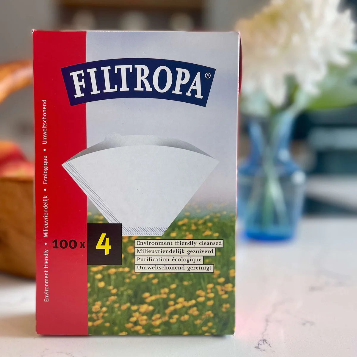Filtropa White Size 4 Filter Papers (Unbleached) – Premium, Eco‑Friendly Coffee Filters