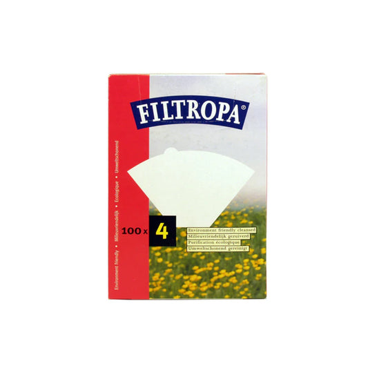 Filtropa White Size 4 Filter Papers (Unbleached)