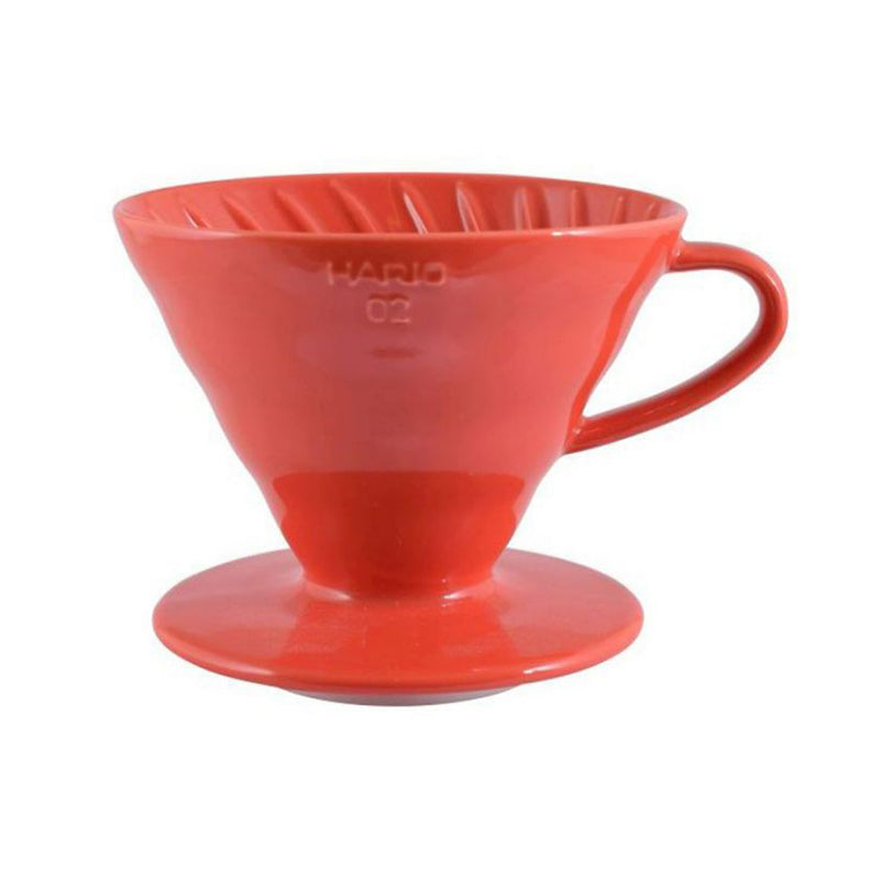 Hario V60 Coffee Dripper In Ceramica Rossa Misura 02 - Importazione Giapponese Per Caffè Perfetto - Foto 4